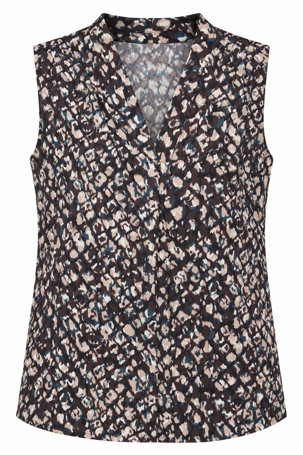 Blusa animal print con escote en V