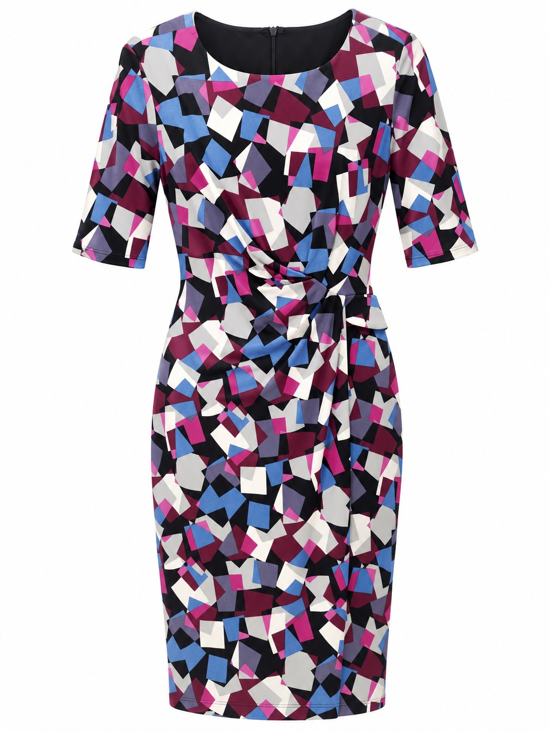 Vestido de estampado geométrico — Multicolor geométrico