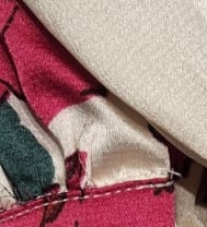 Detalle real de la tela