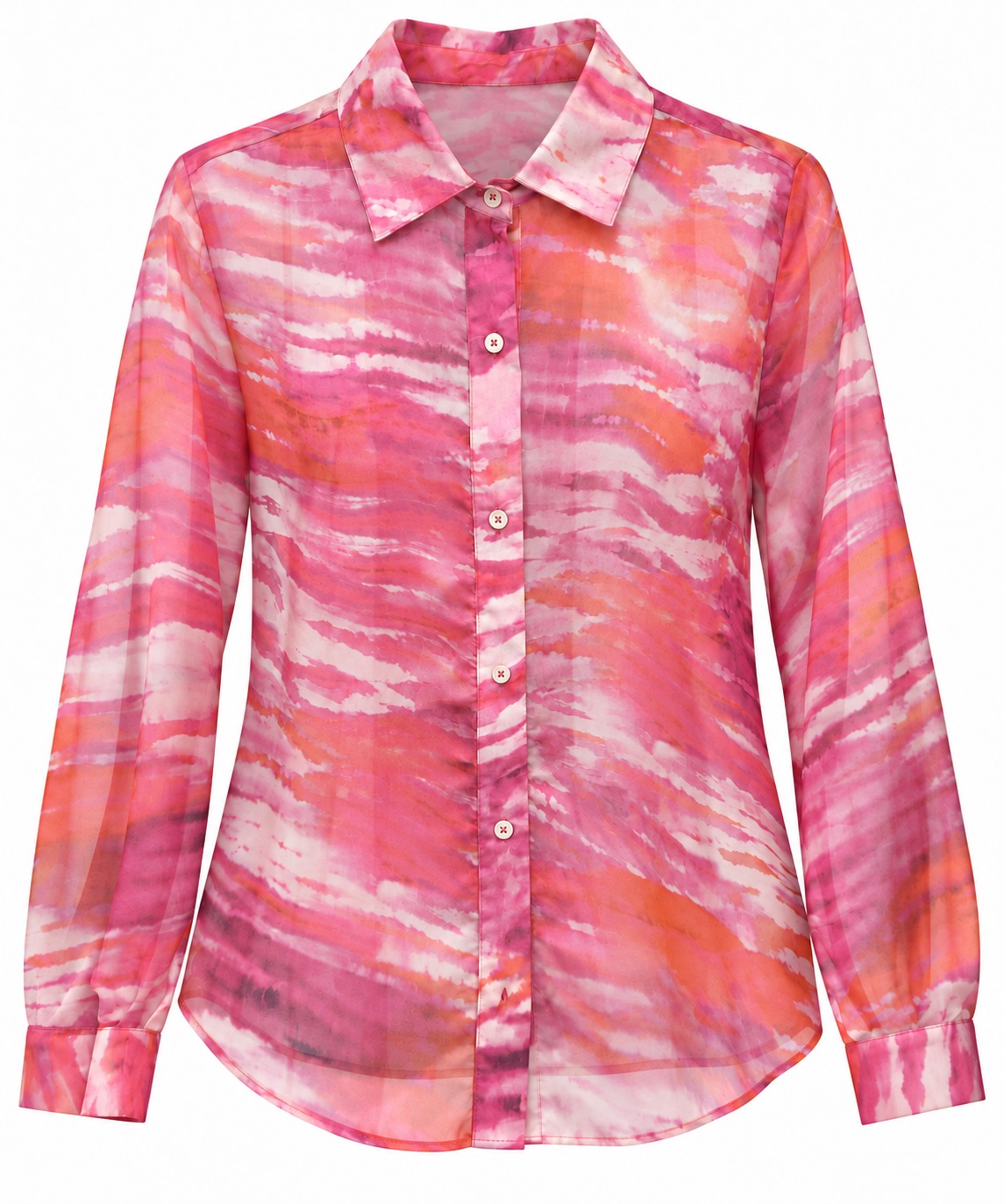 Camisa de acuarela coral
