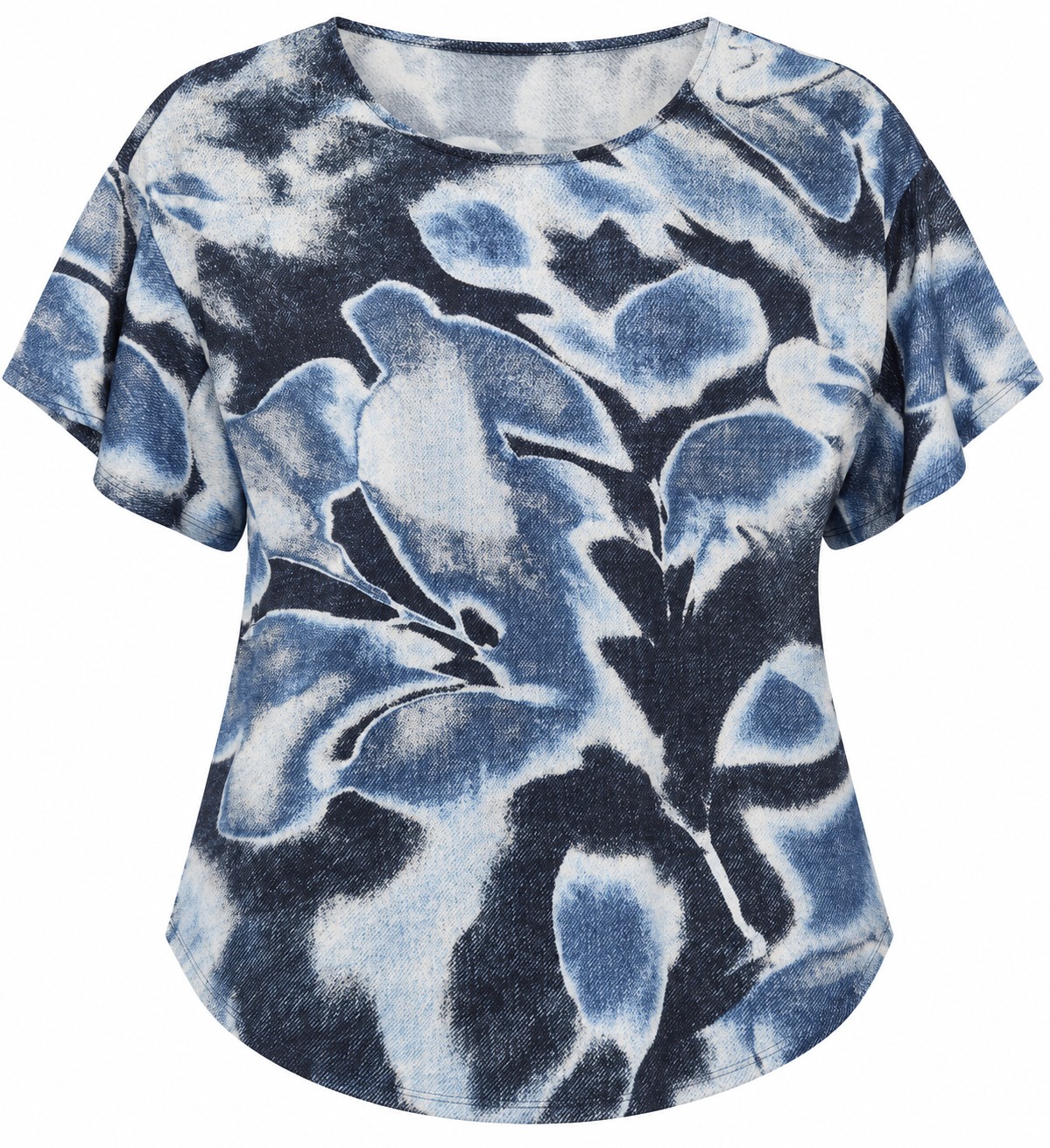 Blusa floral azul — Azul floral