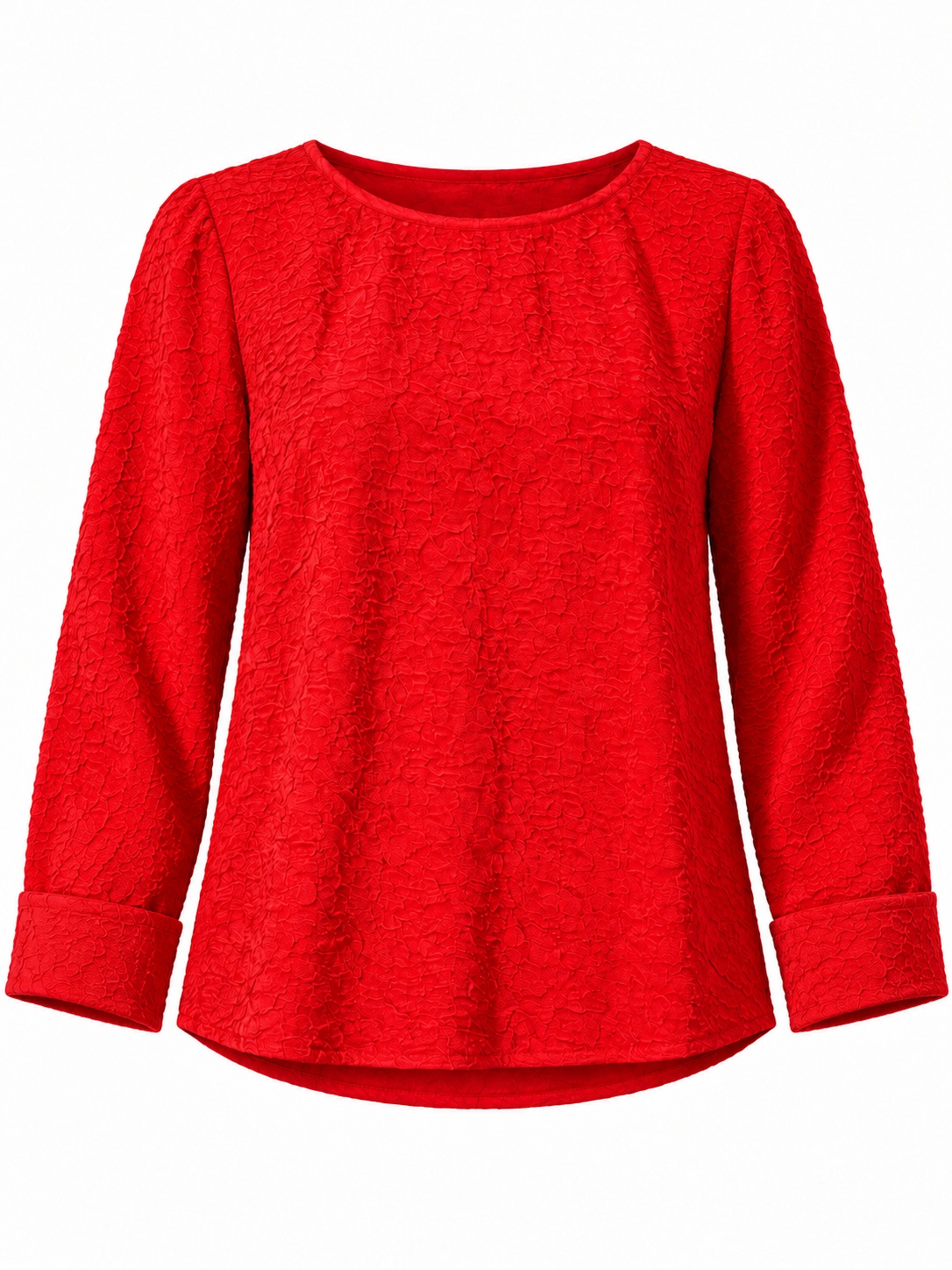 Blusa roja de encaje — Rojo